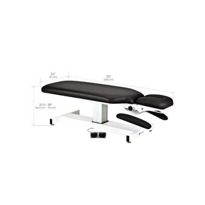 Apex Electric Lift Black Treatment Table Dimensions