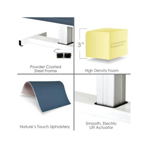 Apex Electric Lift Black Treatment Table Features