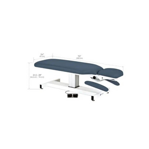 Apex Electric Lift Mystic Blue Treatment Table Dimensions