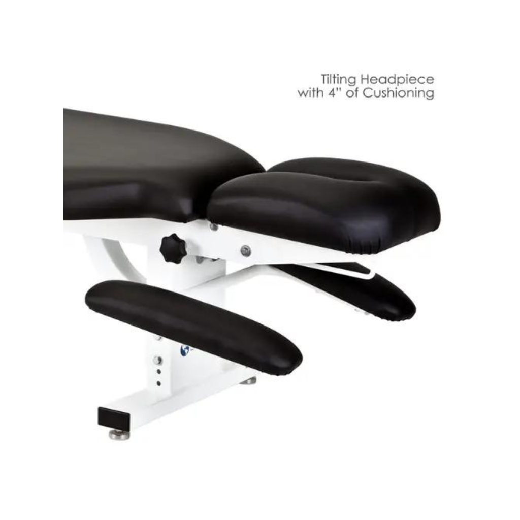 Apex Stationary Black Treatment Table Facerest