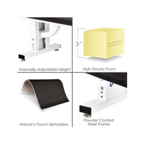 Apex Stationary Black Treatment Table Features