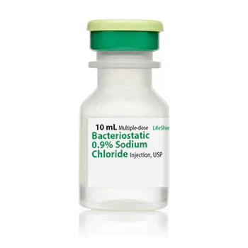 Bacteriostatic 0.9% Sodium Chloride Injection 10 mL
