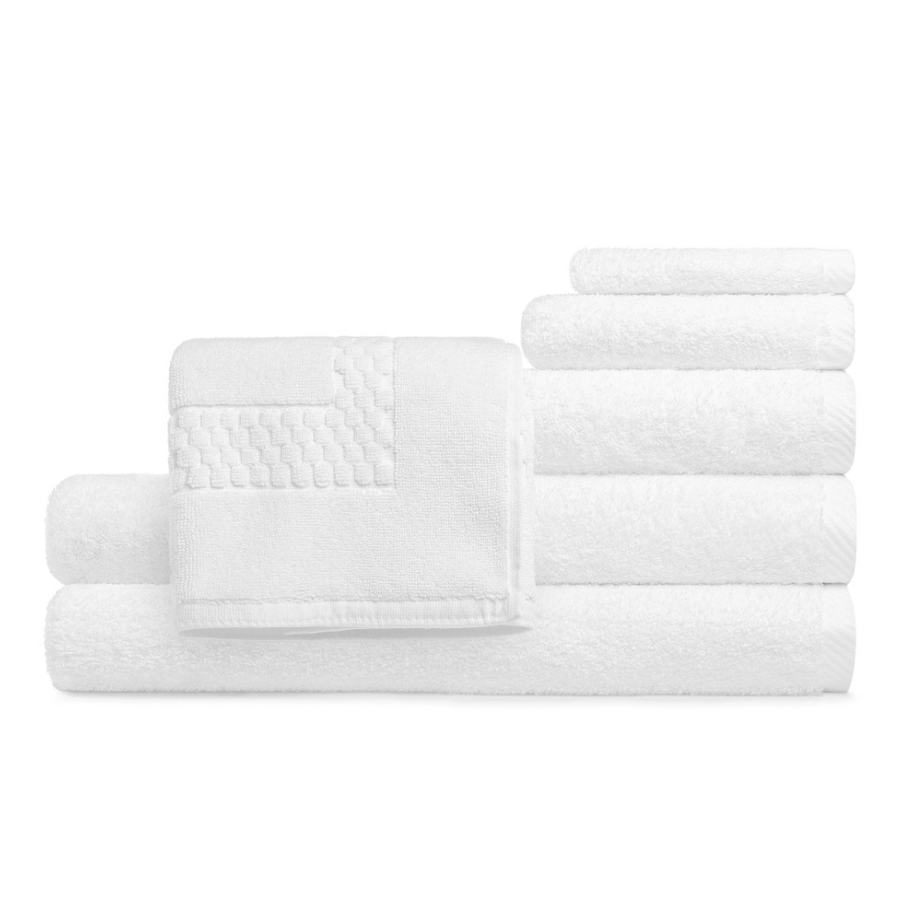 Terry WashCloth Towels, Black, Set of 12