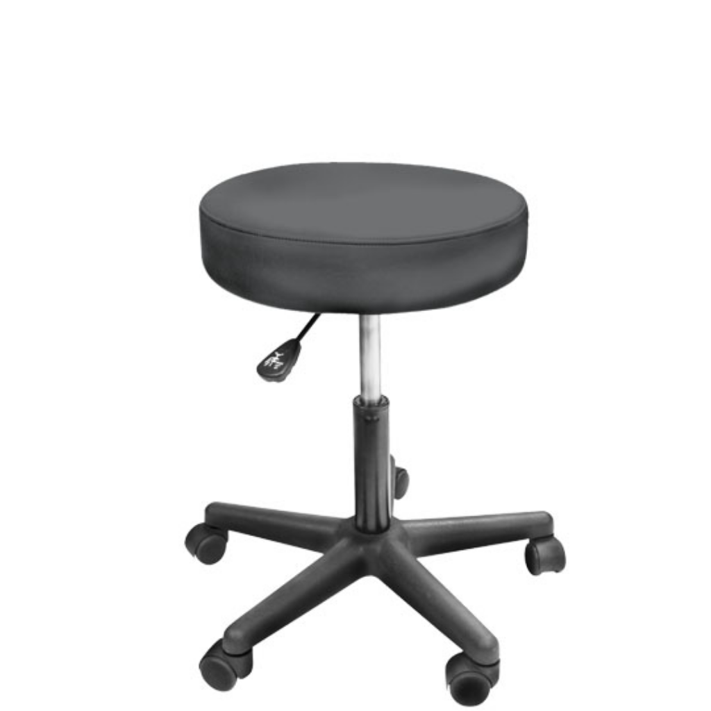 Custom Craftworks Classic Series Rolling Estheticians Stool Flint (RS)