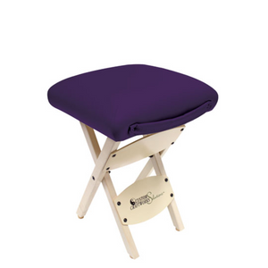 Products Custom Craftworks Solutions Series Wooden Folding Massage Stool Purple (I9311)