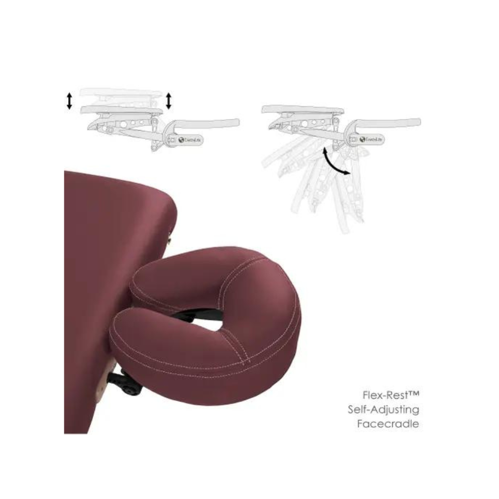 Earthlite Avalon XD Burgundy Massage Table Facepillow