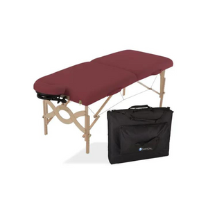 Earthlite Avalon XD Burgundy Massage Table and Case