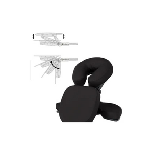 Earthlite Avila II Black Portable Massage Chair  Detail