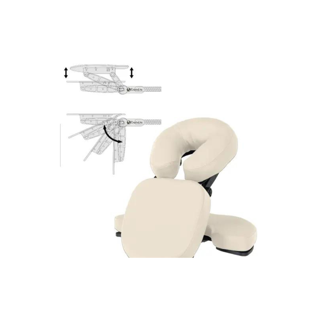 Earthlite Avila II Vanilla Creme Portable Chair Detail