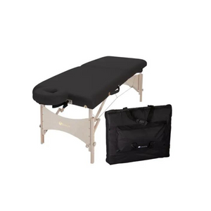 Earthlite Harmony DX Black Portable Massage Table with Case