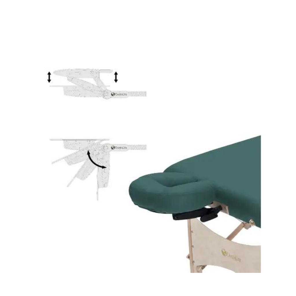 Earthlite Harmony DX Teal Portable Massage Table Facepillow