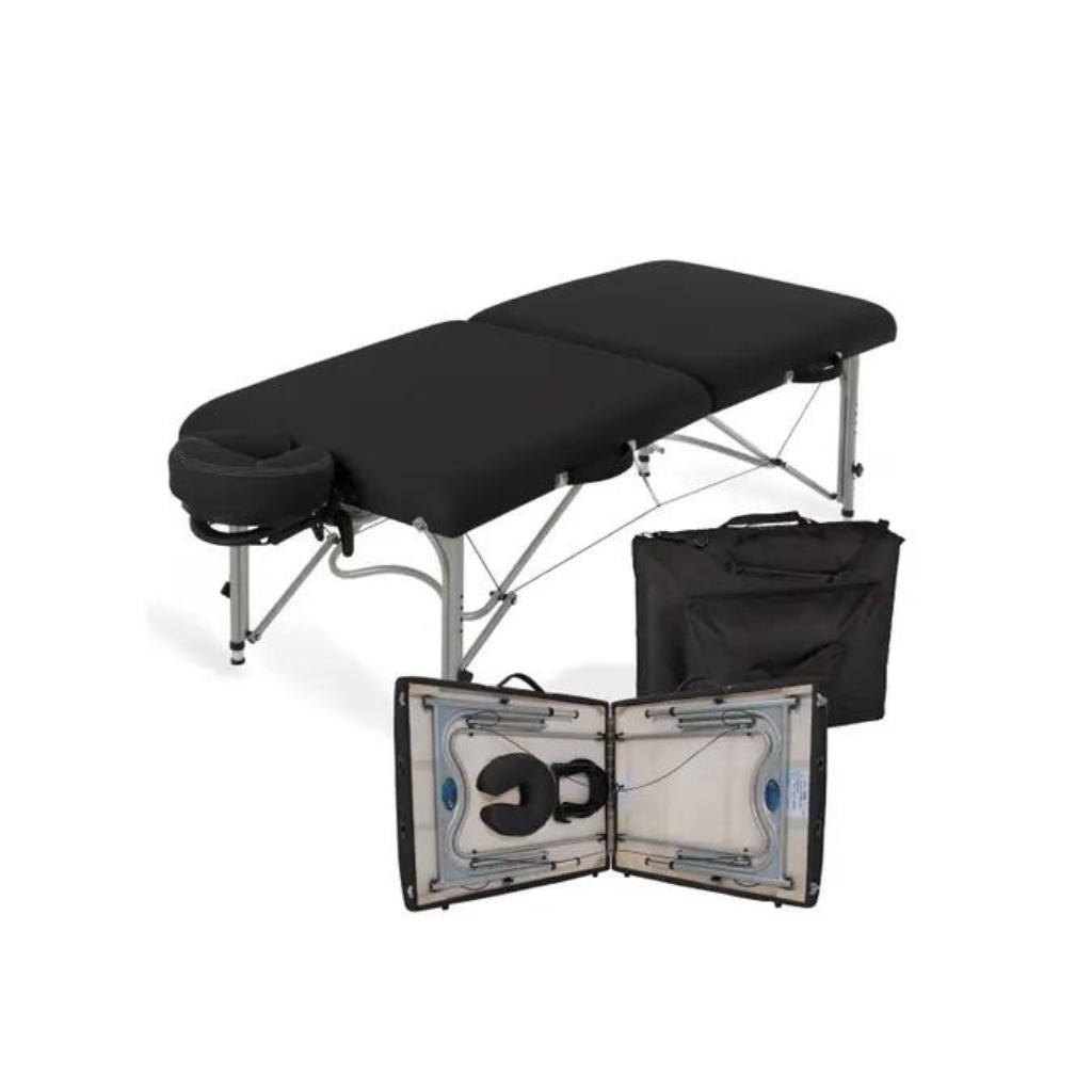 Earthlite  Luna Portable Black Massage Table Package