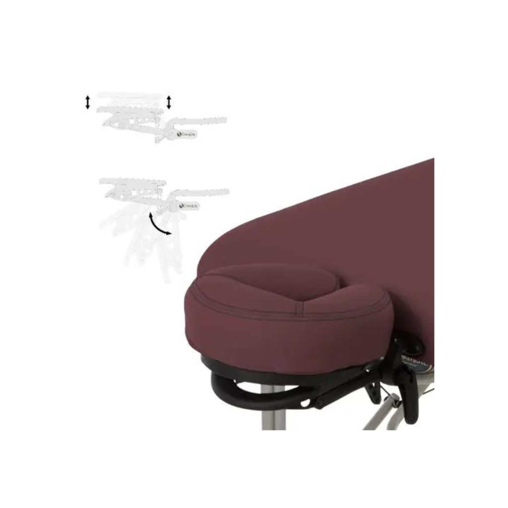 Earthlite Luna Portable Burgundy Massage Table Facepillow