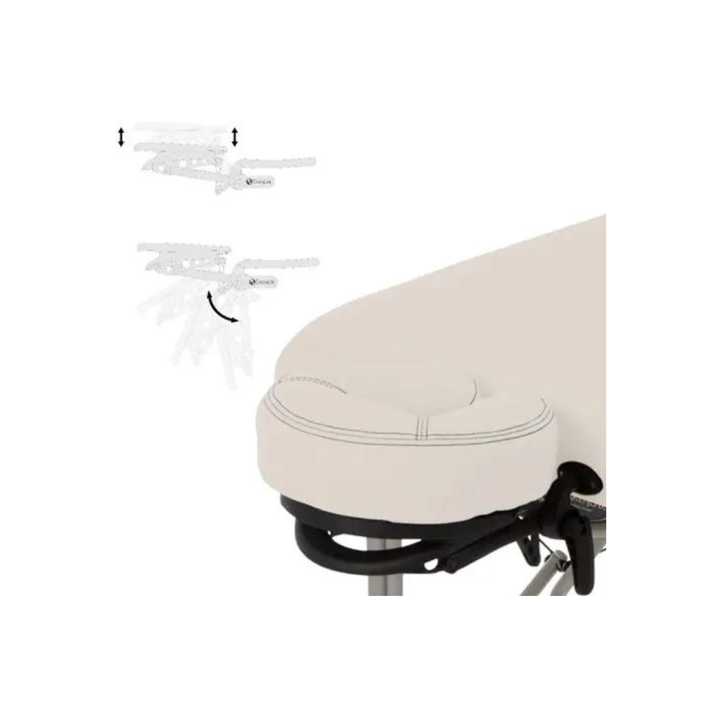 Earthlite Luna Portable Vanilla Creme Massage Table Facepillow