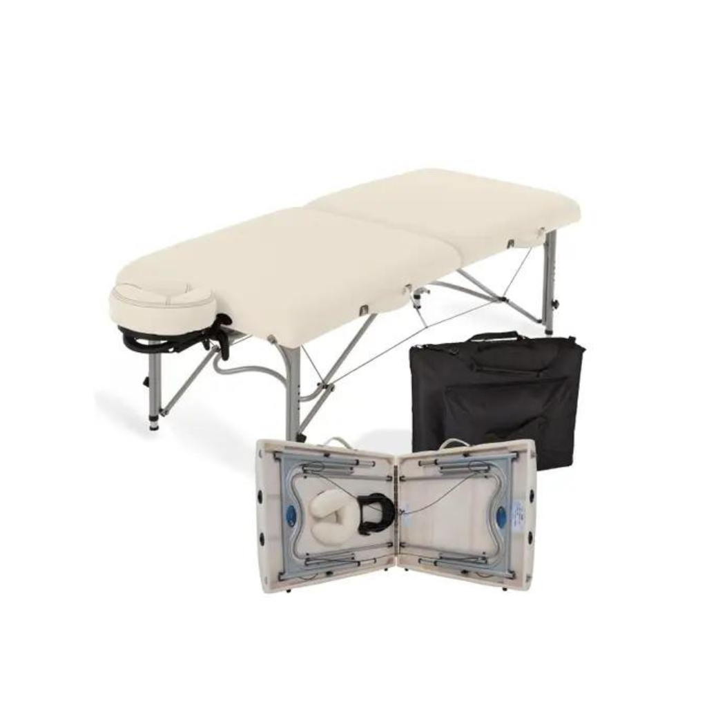 Earthlite Luna Portable Vanilla Creme Massage Table Package
