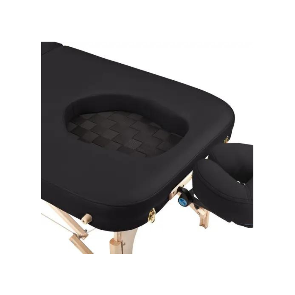 Earthlite Spirit Pregnancy Massage Table Package 32" Black tummy detail