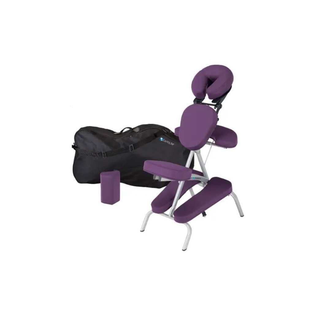 Earthlite Vortex Amethyst Portable Massage Chair Package