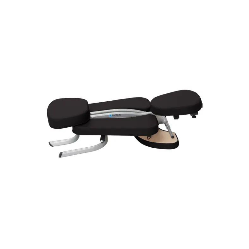 Earthlite Vortex Black Portable Massage Chair Folded