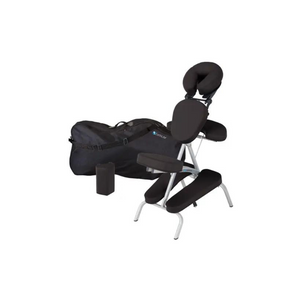 Earthlite Vortex Black Portable Massage Chair Package