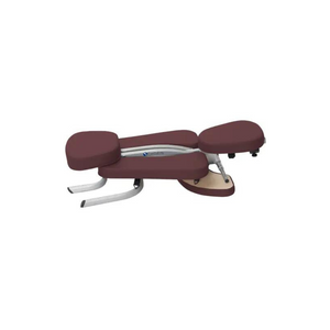 Earthlite Vortex Burgundy Portable Massage Chair Folded