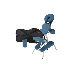 Earthlite Vortex Mystic Blue Portable Massage Chair Package