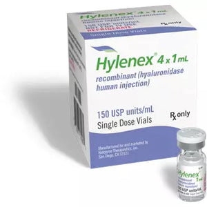 Hylenex Kit: Hylenex Hyaluronidase, Human Recombinant, 150 Unit / mL Injection Single Dose Vial Box of 4 x 1 mL