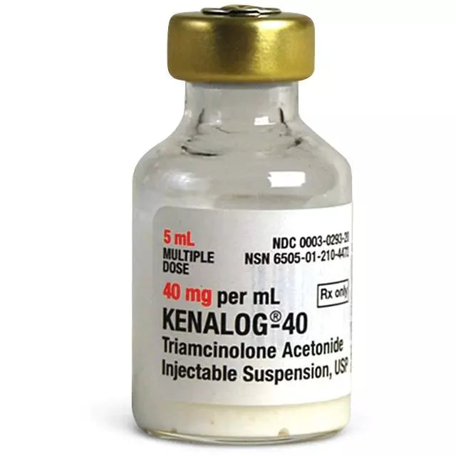 Kenalog Injection Powder Kenalog 40 5mL Triamcinolone Acetonide 40 mg / mL Injection Multiple D ...
