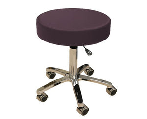 Custom Craftworks Classic Series Medical Rolling Stool (MRS) True Touch Premium Upholstery Berry