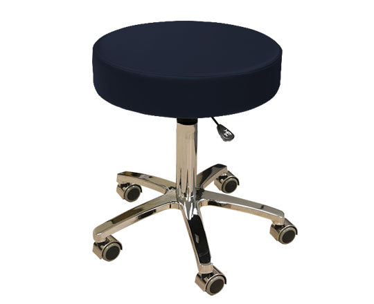 Custom Craftworks Classic Series Medical Rolling Stool (MRS) True Touch Premium Upholstery Indigo