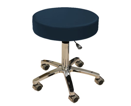 Custom Craftworks Classic Series Medical Rolling Stool (MRS) True Touch Premium Upholstery Peacock