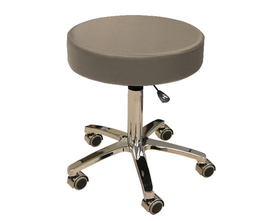 Custom Craftworks Classic Series Medical Rolling Stool (MRS) True Touch Premium Upholstery Sandstone