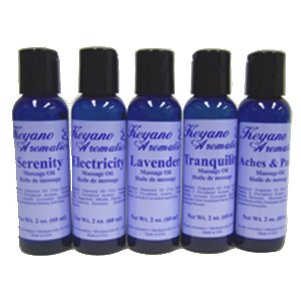 Massage Oil Aromatherapy Try Me Kit   - Set of 5 Oils