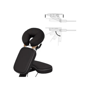 MicroLite Black Portable Massage Chair Facepillow platforms
