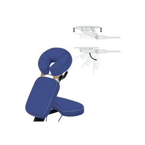 MicroLite Cobalt Blue Portable Massage Chair Facepillow platforms