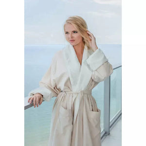 Microfiber Plush-Lined Bathrobe