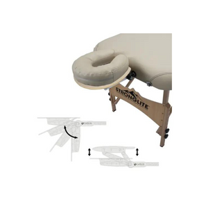 Olymia Beige Portable Massage Table Faceopillow