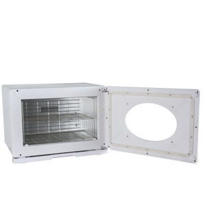 Silver Fox Hot Towel Cabinet Metal With UV Lamp Door Open (T-03) 