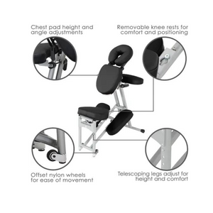 Stronglite Ergo Pro II Black Portable Chair Features