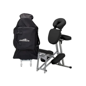 Stronglite Ergo Pro II Black Portable Chair and Case