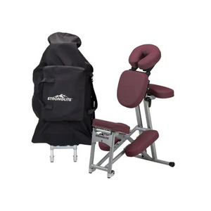 Stronglite Ergo Pro II Burgundy Portable Chair and Case