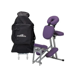 Stronglite Ergo Pro II Purple Portable Chair and Case