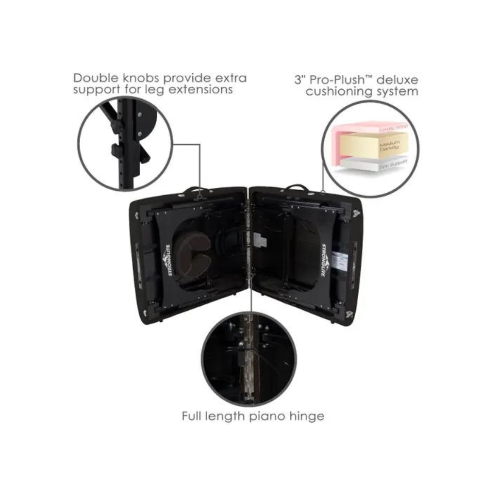 Stronglite Premier Black Portable Table Features