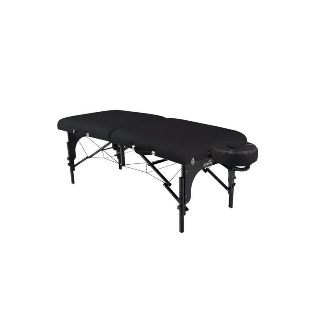 Stronglite Premier Black Portable Table with Facepillow
