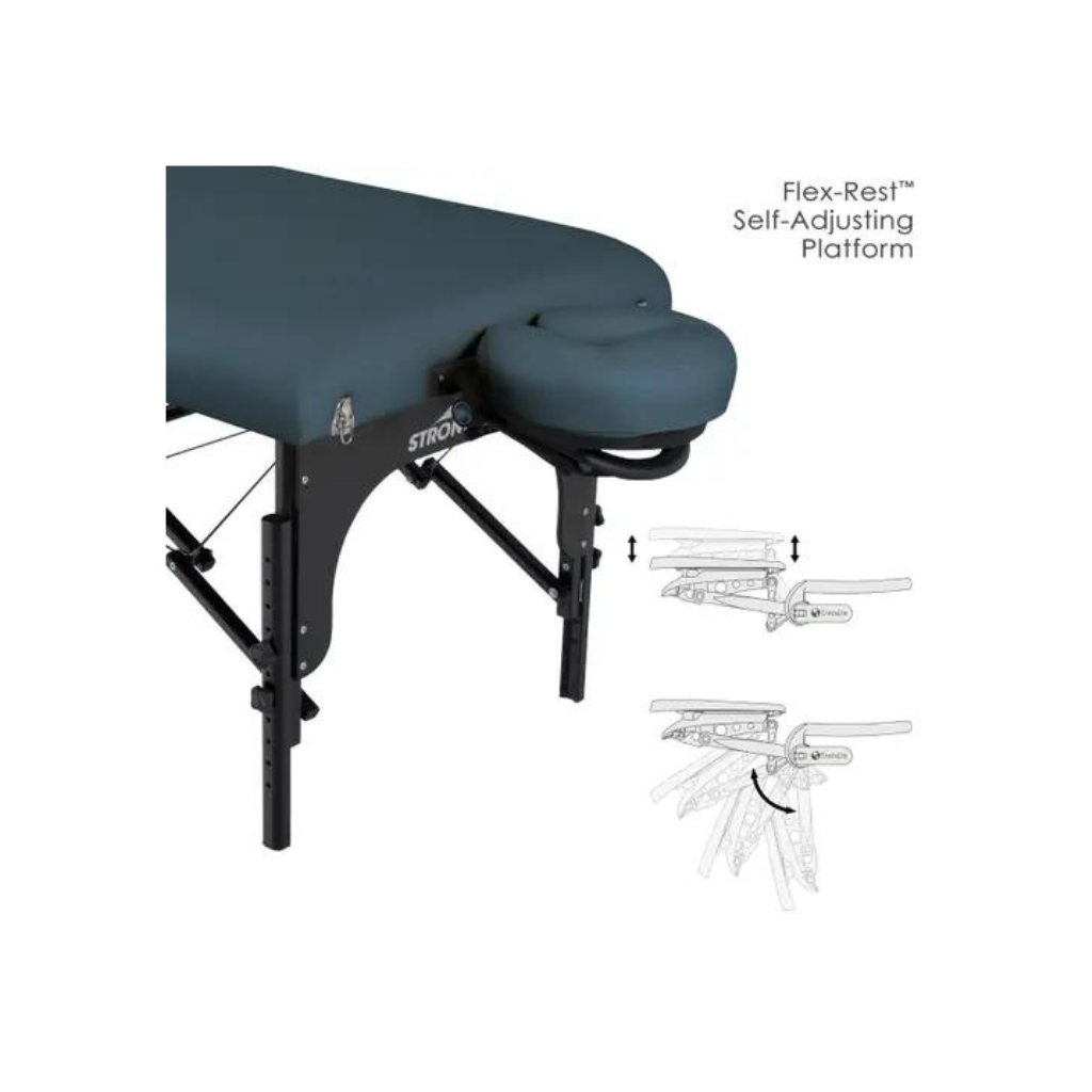 Stronglite Premier Mystic Blue Portable Table Facepillow platform