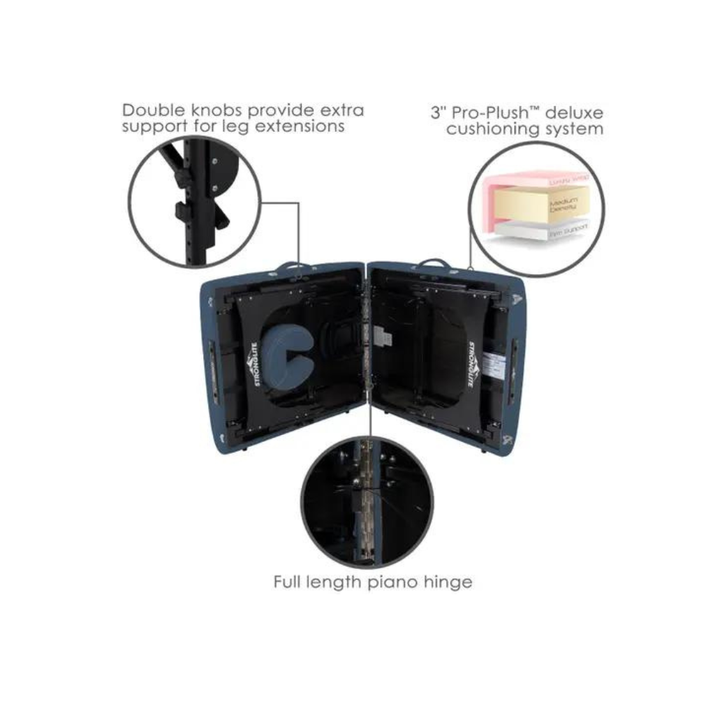 Stronglite Premier Mystic Blue Portable Table Features