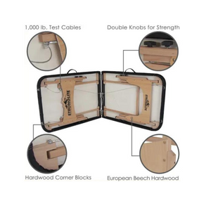 Stronglite Shasta Black Portable Massage Table Features_1