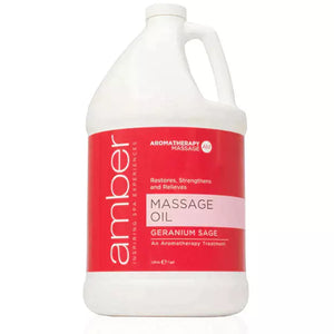 Massage Oil 128 oz. Geranium Sage (527-GS)