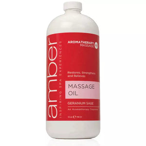 Massage Oil 32 oz. Geranium Sage (526-GS)